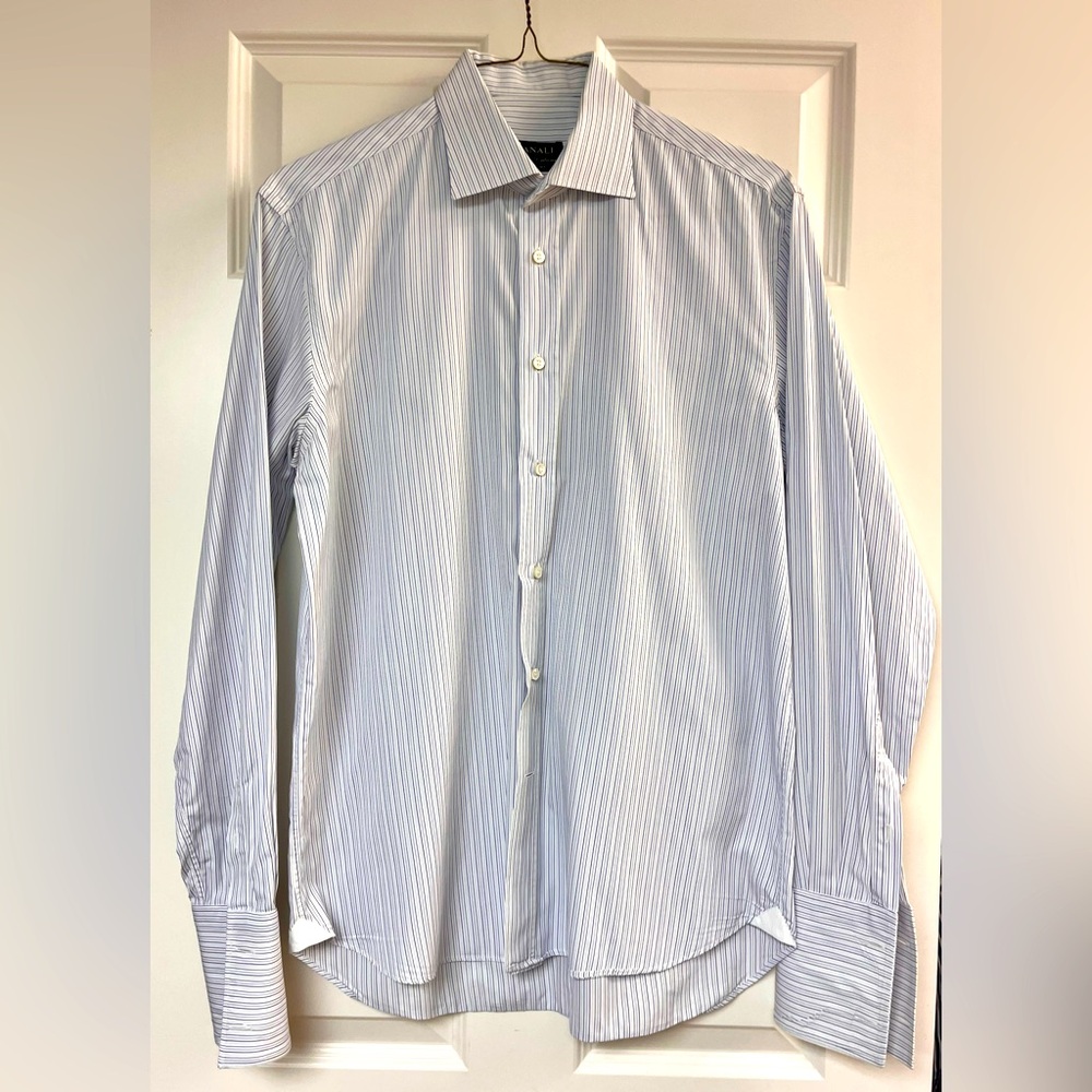Canali dress shirt handmade in Italy for me! This one is special. 16.5x32!